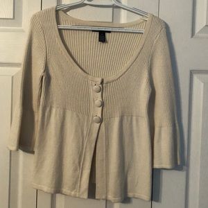 INC International Concepts Cream Sweater